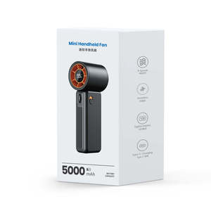 H1 15000RPM High Speed Portable Handheld Jet <b>Fan</b> with 5000mAh Battery <b>Rechargeable</b> Mini Hand Turbo <b>Fan</b> for Travel Office Outdoor - Product Image 6
