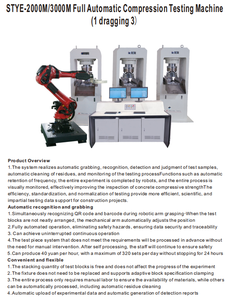 Full Automatic <strong>Compression</strong> <strong>Testing</strong> <strong>Machine</strong> 1 Dragging <strong>3</strong> for Concrete Metal Batch Compressive Strength Tests - Product Image 4