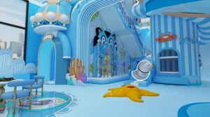 Structure de jeu intérieure personnalisée Blue Sea World, décor corail, espace de détente, zone de <span class=keywords><strong>jeux</strong></span> multifonctionnelle pour centre de divertissement familial - Product Image 6