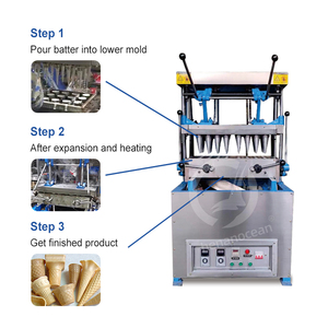 Linea di Produzione Automatica OCEAN per Coni Gelato e Waffle Commestibili, Macchina Elettrica per la Produzione di Coni - Product Image 4