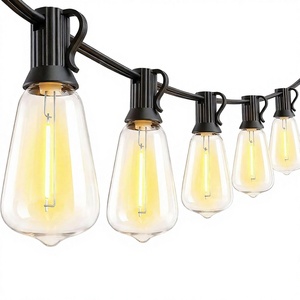 Luci a Corda LED Circolari a Energia Solare con Telecomando, Classificate IP44, per Giardino, Cortile, Campeggio e Tende (7,6m-20m) - Product Image 1