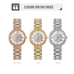VVS Montre Femme Dorée Quartz Bracelet Étanche Mode Usine Fournisseur Vente en Gros - Product Image 4