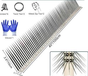 Púas de Seguridad Anti Ratones, Serpientes y Gatos, Púas para Cercas, Púas para Pájaros, Franjas, Oferta 2026 - Product Image 2