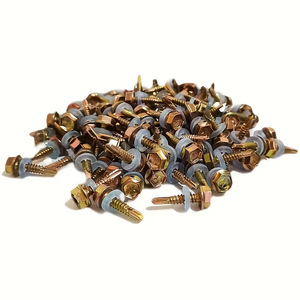 Hex Self Tapping Screws Metric Color Zinc Plated 700pcs Set For Metal <b>Fastening</b> - Product Image 2