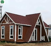 Maison préfabriquée légère à ossature acier avec panneaux sandwich, villa modulaire préfabriquée pour projet de construction, design chinois