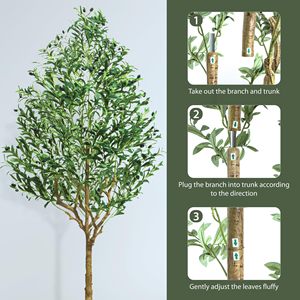 Haute Qualité 4ft Artificielle Olive Tree Pot Détachable <span class=keywords><strong>Pas</strong></span> <span class=keywords><strong>Cher</strong></span> En Plastique Faux Plantes Caractéristiques Détachable Thanksgiving Nouvel An - Product Image 3