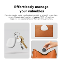 Traceur intelligent pour iOS et Google App, avec contrôle à distance, positionnement réseau, OLED, localisateur d'objets, compatible Find My Tracker iOS