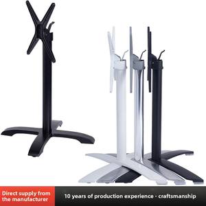 Открытый Ресторан черно-белые штабелируемые ножки стола металлические ножки стола складное основание из алюминиевого сплава складные ножки стола опора - Product Image 1