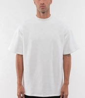 T-Shirt Boxy Oversize Homme Haut de Gamme Luxe Personnalisé 100% Coton Lourd Camisetas T-Shirt Vierge Col Montant Lourd et Surdimensionné