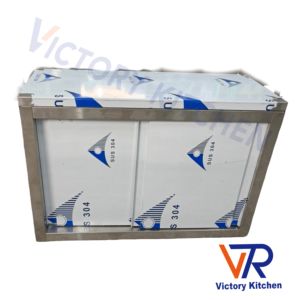 Victory Kitchen Armoires murales de cuisine assemblées en acier inoxydable 304 personnalisées Modèle VCT pour le rangement mural de la cuisine - Product Image 4