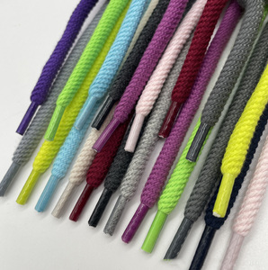 สายรัดคอตตอน7มม. สีแฟชั่นพร้อมปลายเชือกผูกคอตตอนแบบกำหนดเองสำหรับเชือกผูกรองเท้าแบบมีฮู้ด - Product Image 1