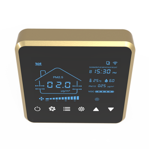 Controlador de ventilador de ventilación de aire fresco colorido de 4 pulgadas con VOC PM2.5 ventilador de temperatura y humedad termostato Wifi inteligente - Product Image 5