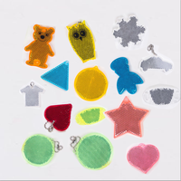 Porte-clés réfléchissants en PVC personnalisés, de style varié, écologiques, en acrylique souple, avec pendentif, cadeaux promotionnels