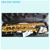 Best Sell Eb Baritone Sax OEM Good Quality Gold Lacquer Yellow Brass Sax Body Eb Tone / Key Baritone Saxophone (JBS-1110L)