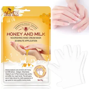 Großhandel Soft Hand Mask Handschuh Deep Cleanse Moist urizing Collagen Anti-Falten Milch und Honig Hand maske
