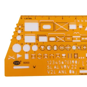 Estêncil de modelo para desenho de letras, número de desenho 8353 modelos de plástico e estêncil
