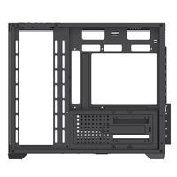 Casing PC Gaya Baru LOVINGCOOL Micro MATX ITX Mid Tower Gamer PC Chassis Gaming dengan Panel Samping Kaca Transparan untuk Komputer Desktop