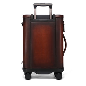 Ensemble de bagages de <span class=keywords><strong>cabine</strong></span> de luxe pour voyage d'affaires, en cuir de vache de 20 pouces, de qualité supérieure, avec logo personnalisé - Product Image 3