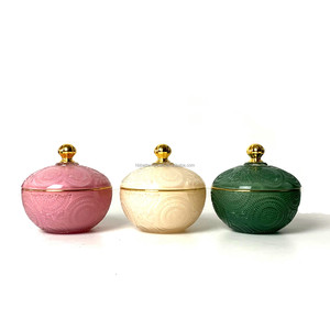 Bougeoir de luxe <span class=keywords><strong>en</strong></span> <span class=keywords><strong>verre</strong></span>, pot, lanterne, de couleur verte de tournesol, <span class=keywords><strong>en</strong></span> <span class=keywords><strong>verre</strong></span> - Product Image 3