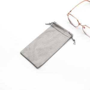 Custom logo con coulisse in tessuto microfibra occhiali da sole gadget pulizia custodia - Product Image 3