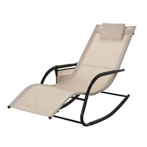 Precio de fábrica Respaldo ajustable Salón portátil Cama de mar plegable Tumbona Reclinable Sillas de playa para exteriores - Product Image 5