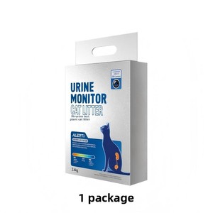 Litière pour chat biodégradable de haute qualité, écologique et jetable dans les <span class=keywords><strong>toilettes</strong></span>, avec test de pH pour l'urine, contrôle visuel de la toilette et des odeurs, 2,4 kg, beige - Product Image 6
