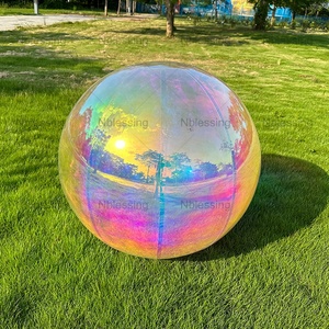 Multi-Color Inflatable Mirror Ball Sphere <b>Balloon</b> Events Wedding Party Decor PVC Waterproof Big Shiny Metallic Mirrior Ball Sphe - Product Image 4