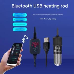 Alta qualidade USB Bluetooth Aquecedor Mobile App Controle Display Digital Quartz Mini Power-off Quando Fora de Água Acessório de Aquário. - Product Image 3