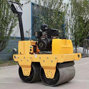 เครื่องยนต์ฮอนด้าขับเคลื่อน<span class=keywords><strong>1</strong></span>ตันลูกกลิ้งถนนลูกกลิ้งคู่อัดมินิพร้อมลูกกลิ้งกลองคู่ - Product Image 2