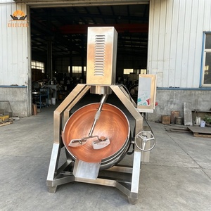 Olla Mezcladora Planetaria Basculante T2 con Recipiente <span class=keywords><strong>de</strong></span> Cobre <span class=keywords><strong>de</strong></span> 100L-600L, Calentamiento Eléctrico o a Gas, Basculación Manual |   Olla para Mermelada <span class=keywords><strong>de</strong></span> Cobre Inclinable con Certificación CE - Product Image 1