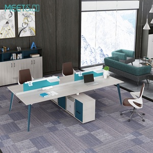 Poste de travail modulaire moderne et élégant pour bureau, espace de travail efficace pour le personnel, bureau cloisonné pour 4, 6, 8, 10 personnes, flexible pour l'extérieur - Product Image 6