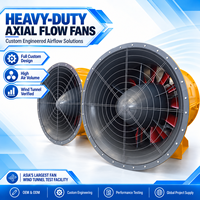 Ventilateur axial industriel robuste pour l'alimentation en air chaud et l'alimentation en air des portes de fours dans les usines de briques céramiques, personnalisable