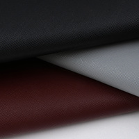 Y1122 Échantillon gratuit Double face en cuir à grain croisé 1.8 épaissi PVC tissus en cuir artificiel cuir pu lots en stock