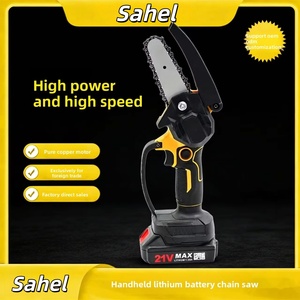 Nouvelle tronçonneuse électrique 21V, 6 pouces, avec réservoir d'huile, haute puissance, <span class=keywords><strong>batterie</strong></span> lithium rechargeable, outil de jardinage et d'abattage domestique - Product Image 2