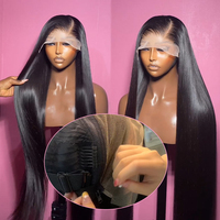 Pelucas de Cabello Humano Remy Europeo Bozhen 13X6 HD 100g para Mujeres Negras con Tejido Doble a Máquina