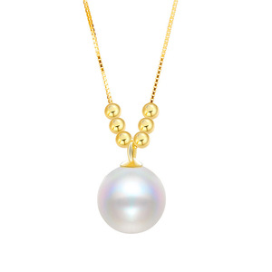 लक्जरी 925 स्टर्लिंग चांदी के मोती पेंडेंट नेकलेस हार-शादी - Product Image 4