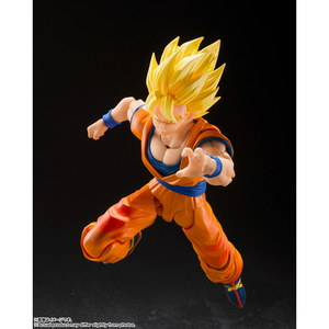 Figura de Acción Original de BANDAI, Spirits Super Saiyan Son Goku, Modelo de PVC SHF, Juguete de Colección, Comienza la Batalla - Product Image 4