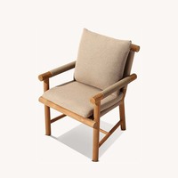 Mobilier de jardin Ensemble de table à manger en teck naturel Chaises de jardin et ensemble de table à manger