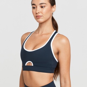 Women's Sports Bra New Contrast Color Breathable Hollow <b>Back</b> Yoga Top Inner Outer Wearing for Running Fitness - Product Image 6