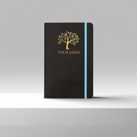 Boîte cadeau de qualité supérieure stylo Logo cuir agendas planificateur A5 personnalisé haute qualité couverture rigide en cuir PU Journal cahier d'écriture