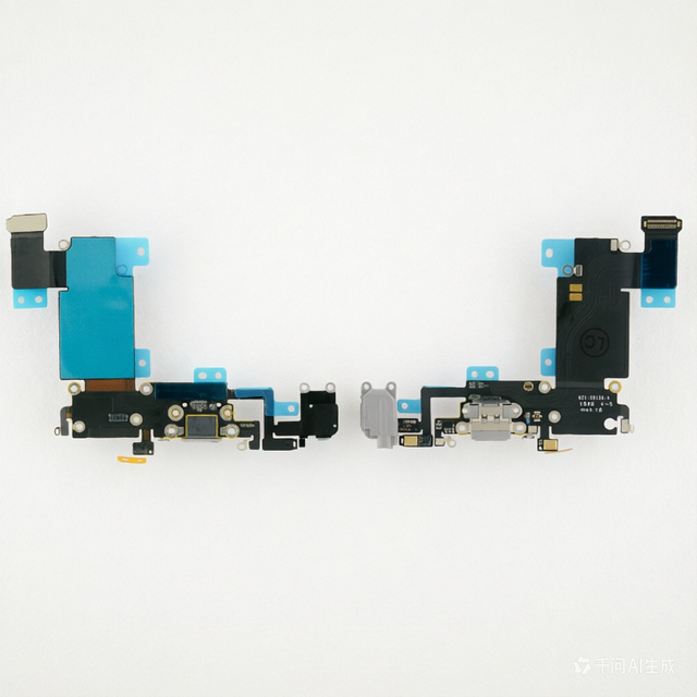 Charging Port Flex Cable with Microphone for iPhone Fix No Charging No PC Connection No Audio Repair Replacement Part Kit