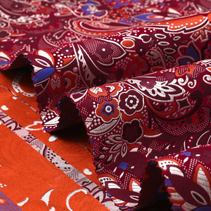 Yili Kỳ Lạ Paisley Hoa Điều Mô Hình Thời Trang Vải <span class=keywords><strong>Polyester</strong></span> Lụa Trang Trí Nội Thất Quần Áo Jacquard Vải - Product Image 4