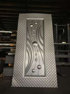 Panneaux de porte en tôle laminée à froid d'épaisseur personnalisée par le fabricant, revêtement de porte en acier - Product Image 5