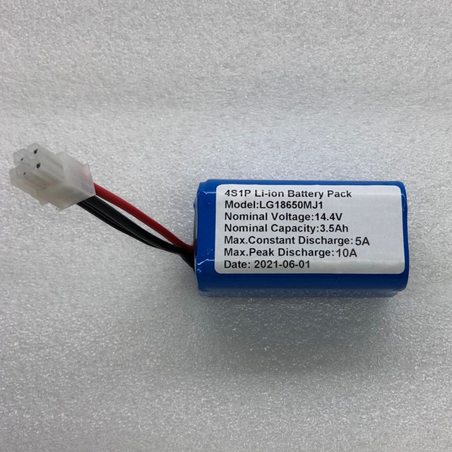 18650 3500mah 4S 14.4V Lithium-Ion Battery Pack for Power Tools Robot Vacuums Speakers and Lights