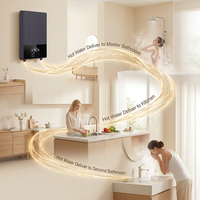 Chauffe-eau électrique instantané mural à écran tactile, chauffage rapide, certifié EMC, 6 kW, pour douches