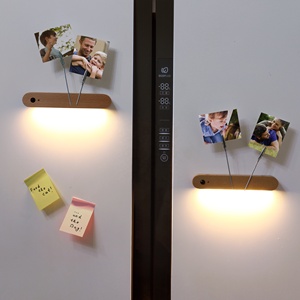 Palo magnético <span class=keywords><strong>de</strong></span> inducción <span class=keywords><strong>de</strong></span> <span class=keywords><strong>madera</strong></span> para pared, candelabro con Sensor <span class=keywords><strong>de</strong></span> movimiento, <span class=keywords><strong>luz</strong></span> nocturna para dormitorio, lámpara recargable inalámbrica por USB, venta al por mayor <span class=keywords><strong>de</strong></span> fábrica - Product Image 3