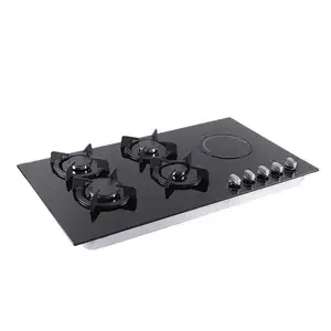 Kitchen Cooking Lp Gas Cooktop 5 Burners Built In Gas Stove Gas And Electric Build-In Hob