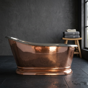 Bañera de Cobre Individual de Lujo para Villa, de Pie, de Venta Caliente, Bañera de Cobre Brillante para Uso en Baños - I H C - Product Image 3