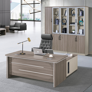 Foshan <strong>Office</strong> Furniture Factory Direct Sale Small Short Solid Wood Boss Supervisor Manager Desk - Product Image 1