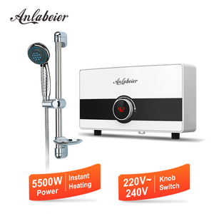 Calentador de Agua Instantáneo sin Tanque de 5500W, 220V, Eléctrico, de Acero Inoxidable, Compacto y Seguro para Ducha de Baño - Product Image 2